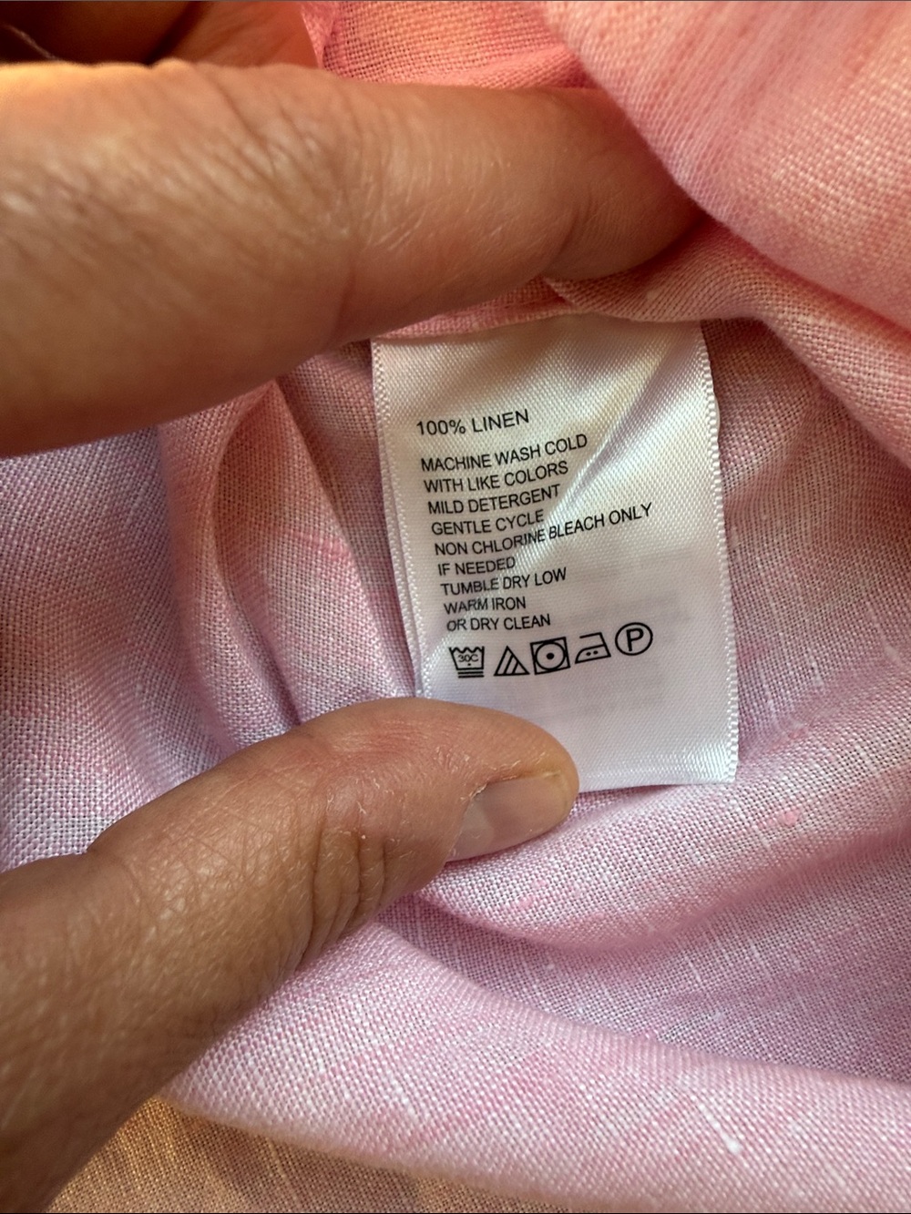 Tommy Bahama Soft Pink Linen Collared Shirt - Picture 2 of 6